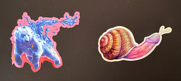 Die Cut Stickers ~ Holographic Dick Snail & Polar Bear