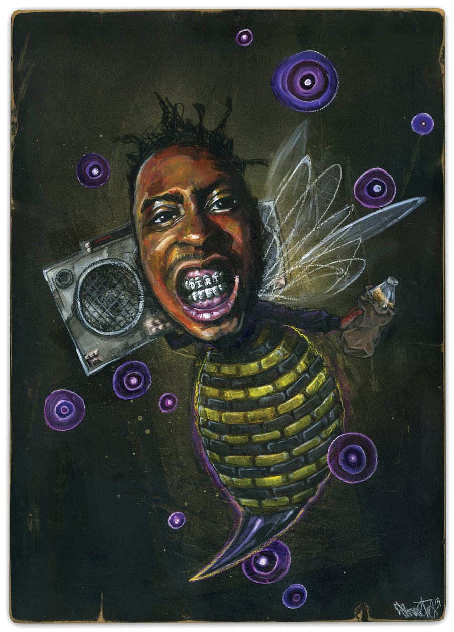 O.D.Bee - Giclee canvas reproduction